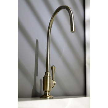 Kingston Brass KS5193BL Vintage Single-Handle Water Filtration Faucet, Antique Brass