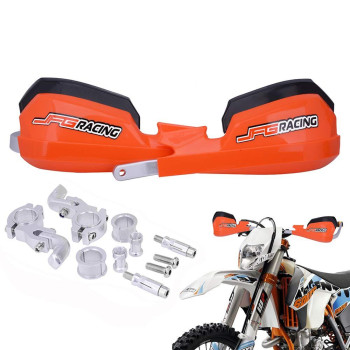 Jfg Racing Handguards Dirt Bike Hand Guards - Universal For 78In And 1 18In Handlebar - For Dirt Bike For Motocross Enduro Supermoto(Orange)