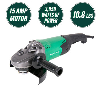 Metabo HPT Angle Grinder, 7-Inch, 15-Amp (G18ST)