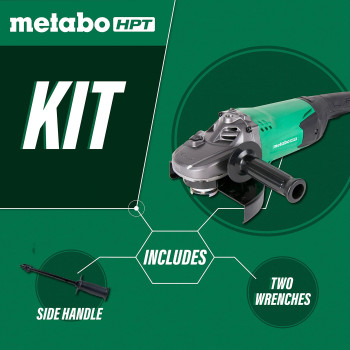 Metabo HPT Angle Grinder, 7-Inch, 15-Amp (G18ST)