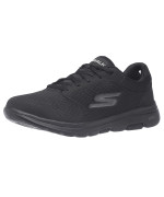 Skechers Mens Gowalk 5 Qualify - Athletic Mesh Lace Up Performance Walking Shoe Sneaker, Black, 125 X-Wide Us