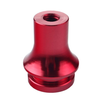 Dewhel Shift Knob Boot Retaineradapter For Manual Gear Shifter Lever 12X125 (Red)