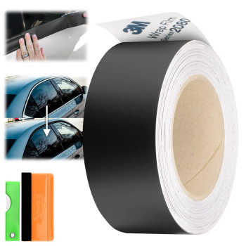 2 Inches X 75 Feet 3M 1080 2080 Matte Black Vinyl Wrap Kit For Black Out Chrome Delete Window Trim Door Trim Free Tool Kit