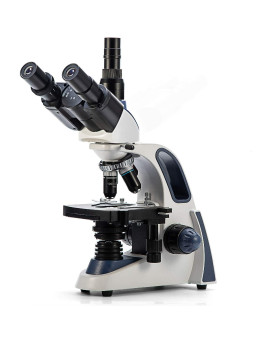 Swift Sw380T 40X-2500X Magnification, Siedentopf Head, Research-Grade Trinocular Microscope Compound Lab With Wide-Field 10X25X Eyepieces, Mechanical Stage, Ultra-Precise Focusing, Camera-Compatible