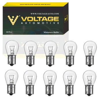 Voltage Automotive 1073 Brake Tail Light Bulb Turn Signal Bulb Side Marker Light Bulb (Box Of 10)