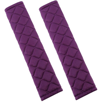 Andalus Seat Belt Covers For Adults, Car Seatbelt Cover, 2 Pack, Universal, Soft, Comfortable (Purple)