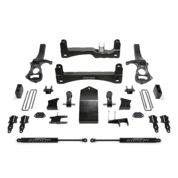 Fabtech K1136M Basic Lift System Wshocks 4 In. Lift Wrear Stealth Shocks Basic Lift System Wshocks