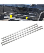 Lj International Quality Accessories Triple Chrome Plated Side Molding Belt Trims For Chevrolet Silverado+Gmc Sierra