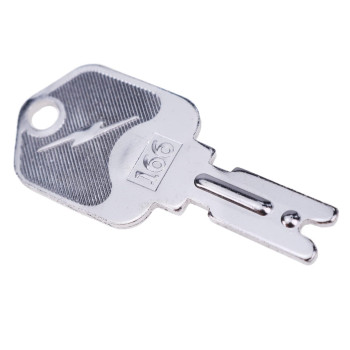 ZTUOAUMA 6X Ignition Keys #166 with Key Chain for Clark Yale Hyster Komatsu Gradall Gehl Crown 186304 51335040 A214062 1430 Hyster Forklift and More(Pack of 6)