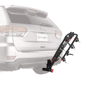 Allen Sports Deluxe+ Locking Quick Release 4-Bike Carrier for 2 in. Hitch, Model 840QR, Black