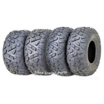 Set Of 4 Wanda Atv Tires 19X7-8 Front & 18X95-8 4Pr Rear Big Horn Style A