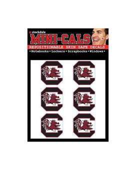 Wincraft Ncaa South Carolina Fighting Gamecocks Face Tattoos Team Colors One Size