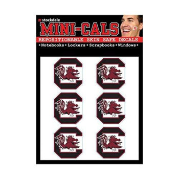 Wincraft Ncaa South Carolina Fighting Gamecocks Face Tattoos Team Colors One Size