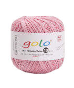 Golo Crochet Thread For Crocheting Size10 Light Pink 102 Tatting Yarn