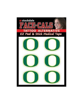 Wincraft Ncaa Oregon Ducks Face Tattoos Team Colors One Size