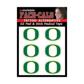 Wincraft Ncaa Oregon Ducks Face Tattoos Team Colors One Size