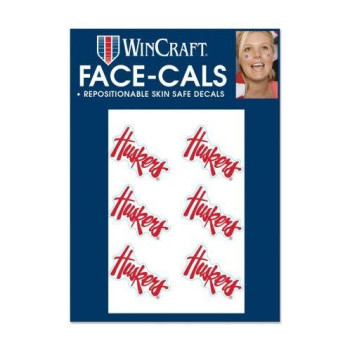 Wincraft Ncaa Nebraska Cornhuskers Face Tattoos Team Colors One Size