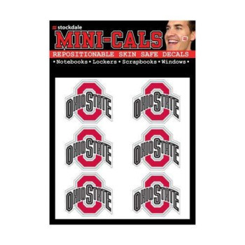 Wincraft Ncaa Ohio State Buckeyes Face Tattoos Team Colors One Size