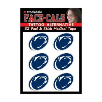 Wincraft Ncaa Penn State Nittany Lions Face Tattoos Team Colors One Size