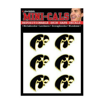 Wincraft Ncaa Iowa Hawkeyes Face Tattoos Team Colors One Size