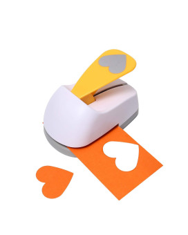 Craft Lever Punch 2 Inch Heart Punch Diy Handmade Craft Punchpaper Punch(2 Inch White Heart)