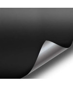 Satin Flat Matte Stealth Jet Black 5Ft Vinyl Wrap Roll With Air Release Technology (5Ft X 10Ft)