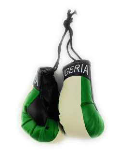 Red Hat Ent Hanging Car Mirror Mini Boxing Gloves (Nigeria)