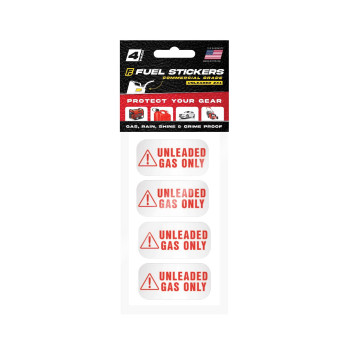 Unleaded Sticker, Unleaded Fuel Only Sticker For Fuel Cans And Outdoor Power Equipment - Weather Proof, Extreme Stick, Commercial Grade Fuel Labels By Fuel Stickers - Usa Made (2X1 Inch), 4 Labels