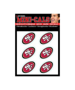 Wincraft Nfl San Francisco 49Ers Face Tattoos Team Colors One Size