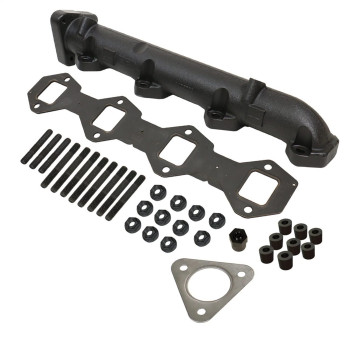 Bd Diesel 1043006 Exhaust Manifold Driver Side Incl. Manifoldcross Over Tubeegr Port High Temp Black Coated Exhaust Manifold