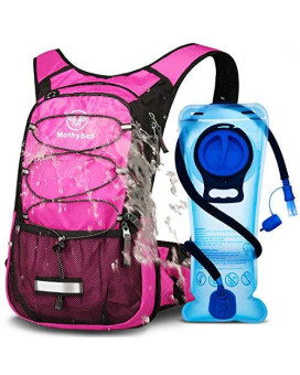 Mothybot Hydration Pack, Insulated Hydration Backpack With 2L Bpa Free Water Bladder And Storage, Hiking Backpack For Men, Women, Kids For Running, Cycling, Camping - Keep Liquid Cool Up To 5 Hours