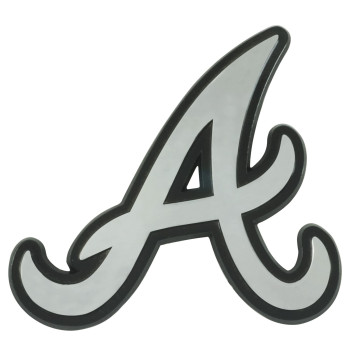 Fanmats 26508 Atlanta Braves 3D Chrome Metal Auto Emblem