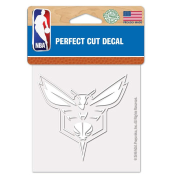 Wincraft Nba Charlotte Hornets Decal4X4 Perfect Cut White Decal Team Colors One Size