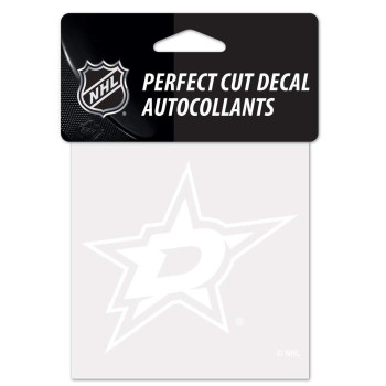 Wincraft Nhl Dallas Stars Decal4X4 Perfect Cut White Decal Team Colors One Size