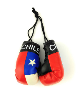 Red Hat Ent Hanging Car Mirror Mini Boxing Gloves (Chile)