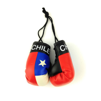 Red Hat Ent Hanging Car Mirror Mini Boxing Gloves (Chile)