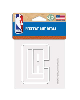 Wincraft Nba Los Angeles Clippers Decal4X4 Perfect Cut White Decal Team Colors One Size