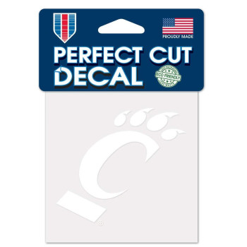 Ncaa Cincinnati Bearcats Decal4X4 Perfect Cut White Decal Team Colors One Size