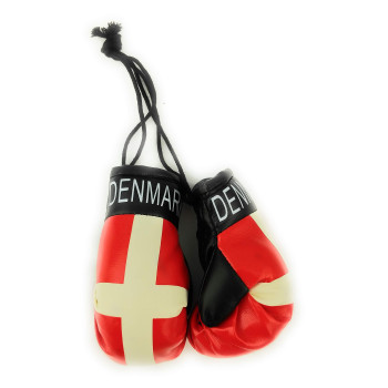 Red Hat Ent Hanging Car Mirror Mini Boxing Gloves (Denmark)