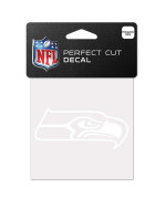 Wincraft Nfl Seattle Seahawks Decal4X4 Perfect Cut White Decal Team Colors One Size