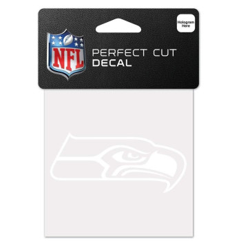 Wincraft Nfl Seattle Seahawks Decal4X4 Perfect Cut White Decal Team Colors One Size