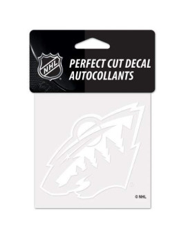 Nhl Minnesota Wild Decal4X4 Perfect Cut White Decal Team Colors One Size