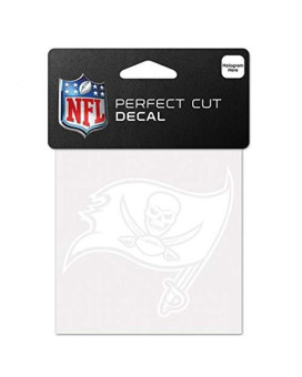 Wincraft Nfl Tampa Bay Buccaneers Decal4X4 Perfect Cut White Decal Team Colors One Size