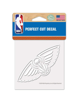 Wincraft Nba New Orleans Pelicans Decal4X4 Perfect Cut White Decal Team Colors One Size