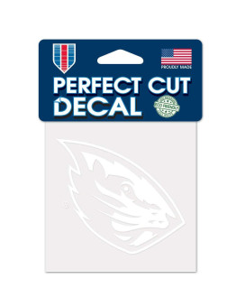 Wincraft Ncaa Oregon State Beavers Decal4X4 Perfect Cut White Decal Team Colors One Size