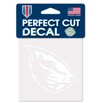 Wincraft Ncaa Oregon State Beavers Decal4X4 Perfect Cut White Decal Team Colors One Size