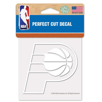 Nba Indiana Pacers Decal4X4 Perfect Cut White Decal Team Colors One Size