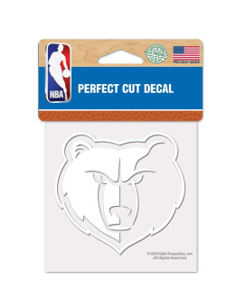 Wincraft Nba Memphis Grizzlies 4X4 Perfect Cut White Decal One Size Team Color