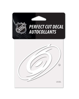 Wincraft Nhl Carolina Hurricanes Decal4X4 Perfect Cut White Decal Team Colors One Size