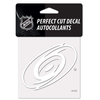 Wincraft Nhl Carolina Hurricanes Decal4X4 Perfect Cut White Decal Team Colors One Size